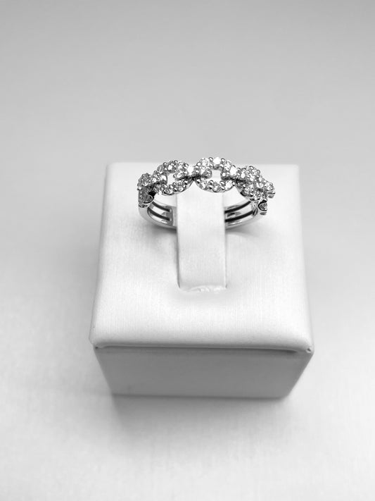 Anello Catena con Diamanti