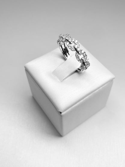 Anello Catena con Diamanti