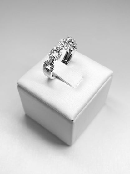 Anello Catena con Diamanti
