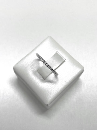 Anello Riviere oro bianco