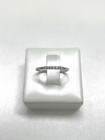 Anello Riviere oro bianco