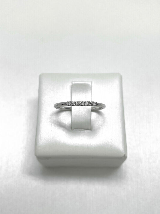 Anello Riviere oro bianco