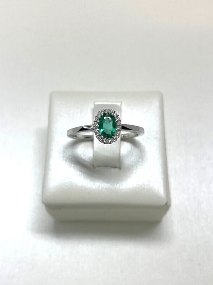 Anello Solitario Smeraldo